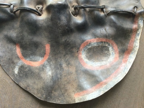 Image 1 of African tribal art - leather shield