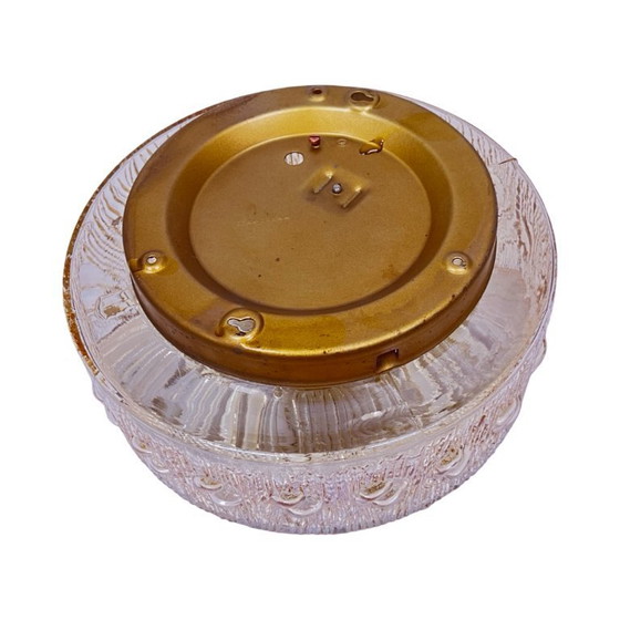 Image 1 of Plafonnier ambré Helena Tynell Glashütte Limbourg Allemagne années 1960