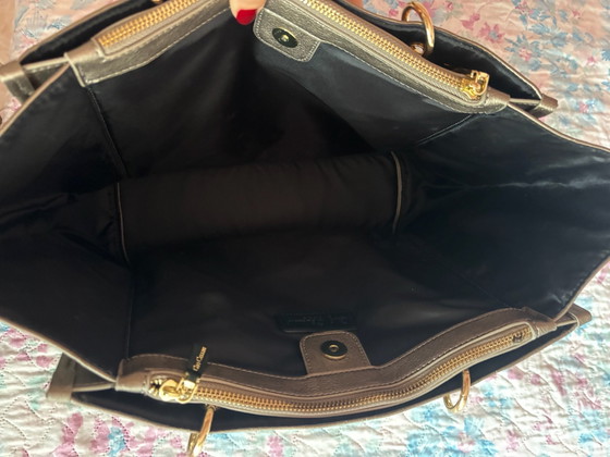 Borsa Shopping Gio Cellini Milano - Color Bronzo, Borse tote, Metallo, Skai, Marrone (foto 13 di 15)