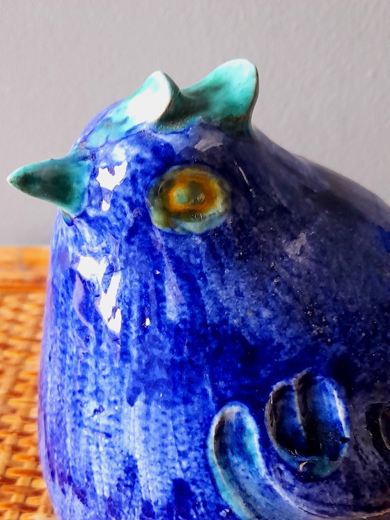 Image 1 of Glazed Ceramic Bird Vase