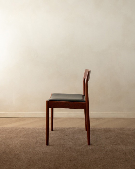 Deense moderne teakhouten eetkamerstoelen van Johannes Nørgaard, jaren 60, set van 5 – Johannes Norgaard (photo 7 of 18)