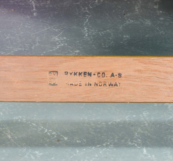 Image 1 of Superbequemes Set aus 2 Rybo Rykken-Ry-Wing-Loungesesseln mit kapitoniertem olivgrünem Leder von Elsa und Nordahl Solheim, 1960e