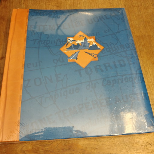 Álbum de fotos de viaje Brepols vintage / Álbum de fotos 'Zona Torride' NUEVO