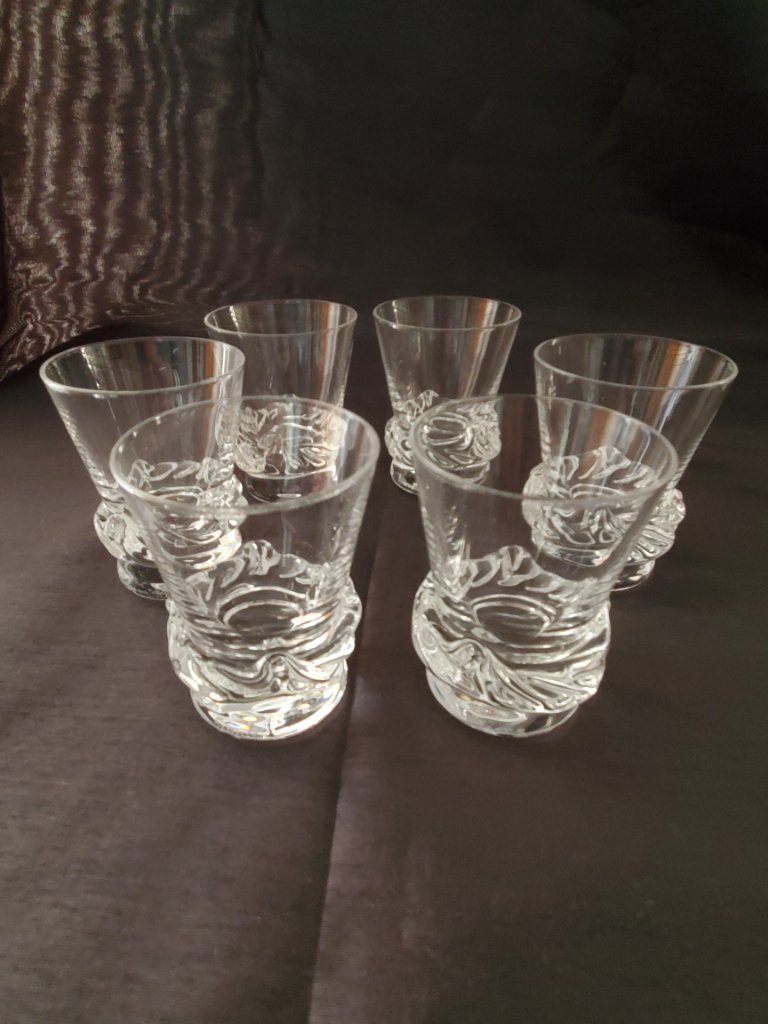 DAUM Nancy - Crystal service - Sorcy pattern - 1960-70 (ref 3957