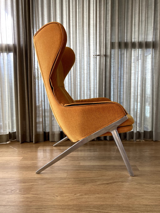 2x Cassina P22 Armchair + Footstool