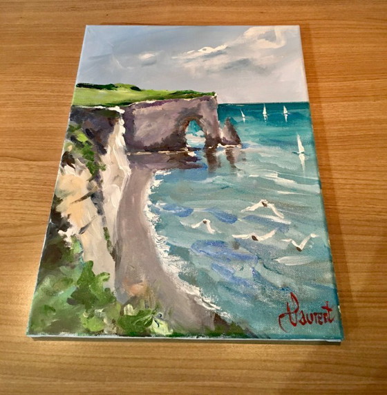 Image 1 of Philippe Laurent – ​​Ansicht von Étretat – Gemälde des Künstlers