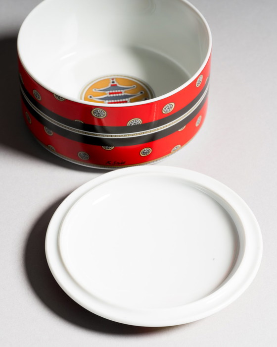Image 1 of Rosenthal Porzellan Sammler-Deckeldose Nr.7 Ein Besuch in Japan Sammlerdose Reisen