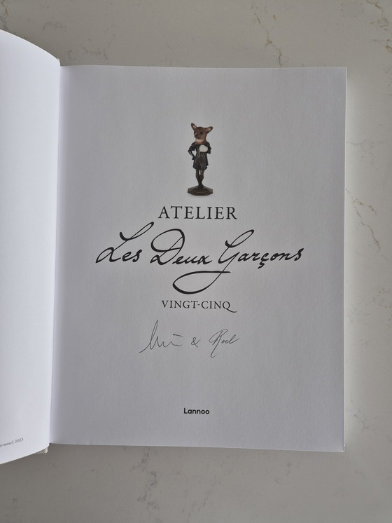 Image 1 of Les Deux Garçons Collage "Vingt-Cinq" (Unicum) with Anniversary Book