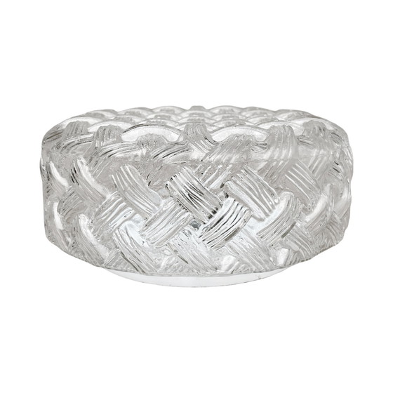 Image 1 of Lampada da soffitto rotonda in vetro, Eickmeier Leuchten, Germania, anni Settanta.