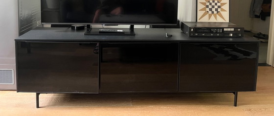 IKEA - TV-Möbel RÄNNAS Schwarz – Wood (photo 2 of 5)