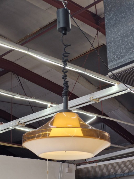 Lámpara colgante vintage de la era espacial de los años 70