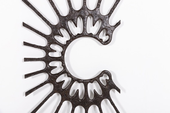 Image 1 of 1980’s Sculptural Brutalist door fixture/wall sculpture