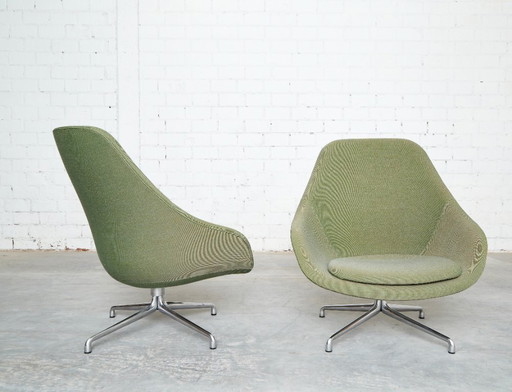 Pair Hay About A Lounge Chair High AAL 91 Lounge Chair – fauteuils, Textile (photo 2 of 16)