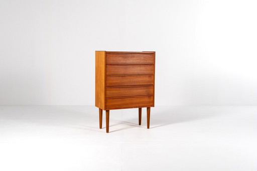Vintage Mid-Century Teak Chest of Drawers, 1960s, Denmark