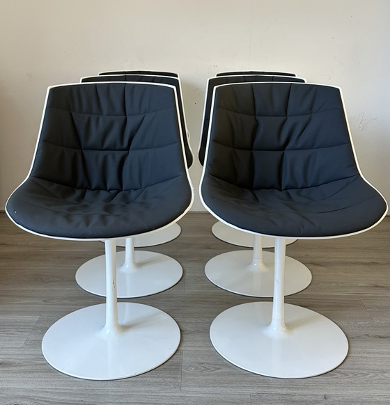 6 MDF Italia Flow Design Eetkamer Stoelen – Eetkamerstoelen, Plastic, Metal (photo 7 of 15)