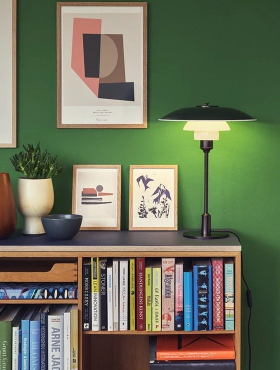 Image 1 of Louis Poulsen PH 3½-2½ YELLOW METAL TABLE LAMP NEW!