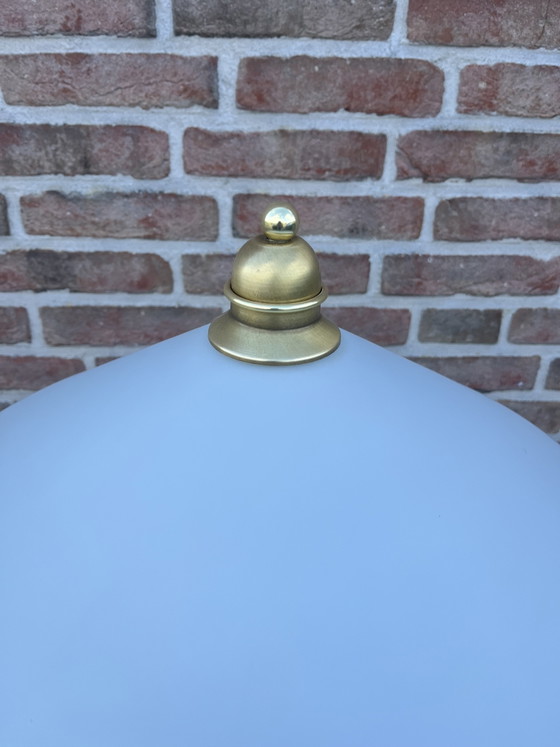 Image 1 of Vintage Art Deco style brass table lamp