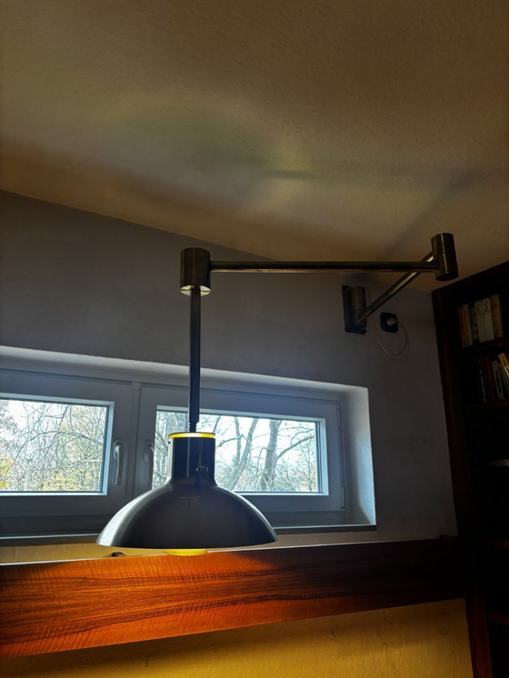 Image 1 of Acton Bjørn per Lyfa – Lampada a sospensione in ottone, Danimarca, anni '70