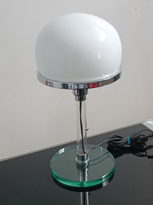 Lampada di design Bauhaus Valentino di Metalarte 1976 – tafellampen, Plexiglass, Glass (photo 2 of 12)