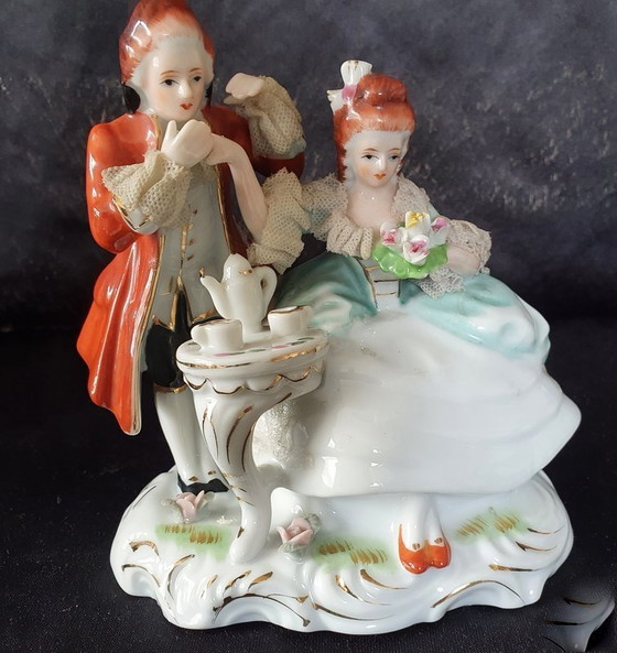 Image 1 of 1442 Vintage Romantisch Kitsch Porseleinen Beeldje