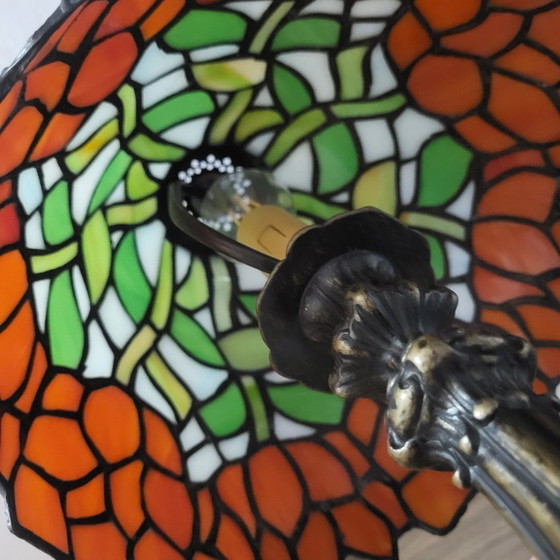 Stained Glass Art Deco Style Tyffany Table Lamp – Tiffany (photo 10 of 13)