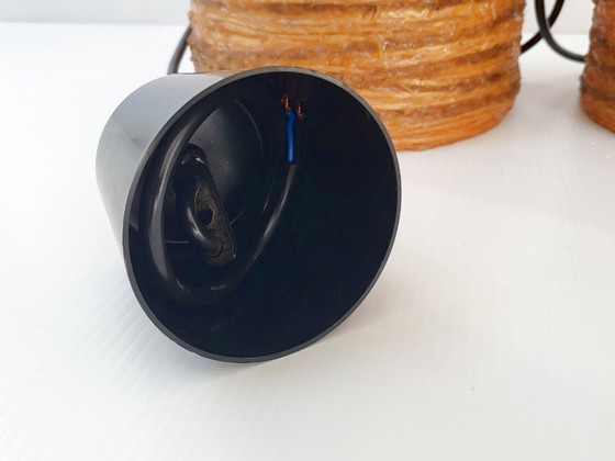 Image 1 of Coppia di lampade a sospensione Accolay vintage anni '60, con corda in resina, anni '60