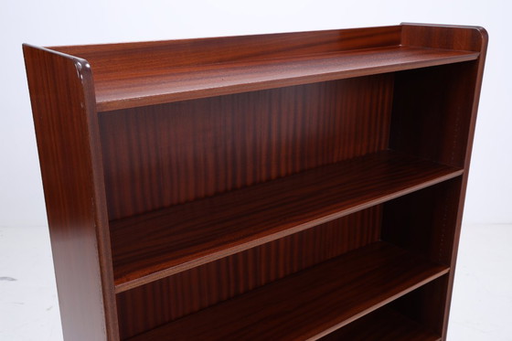 Image 1 of Vintage Bibliothèque en acajou | Mid Century Etagère | 60's Rétro Rangement en bois #09-01