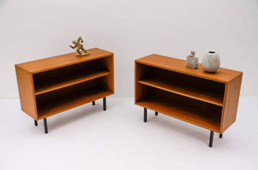 Danish Teak Bookshelves, 1960s, Set of 2