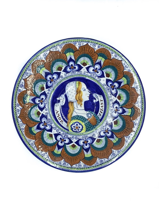 Pair of Plates Amor Vitast Faenza Ceramics, Crockery (photo 2 of 9)