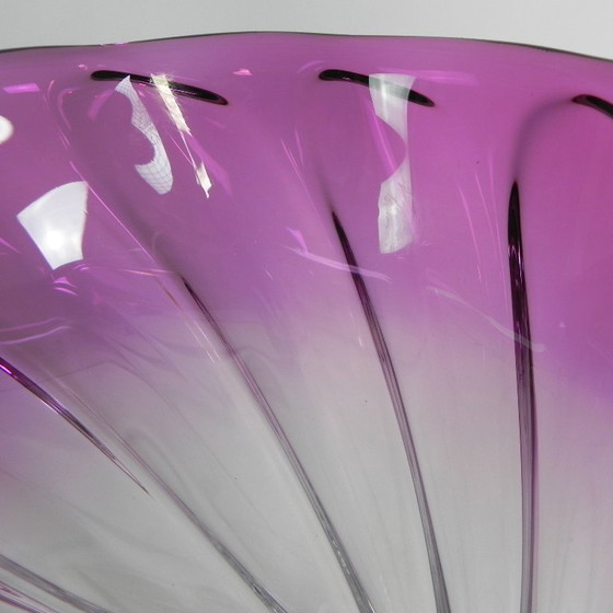 Image 1 of Heavy Val Saint Lambert vase, Torsade model, 1950s