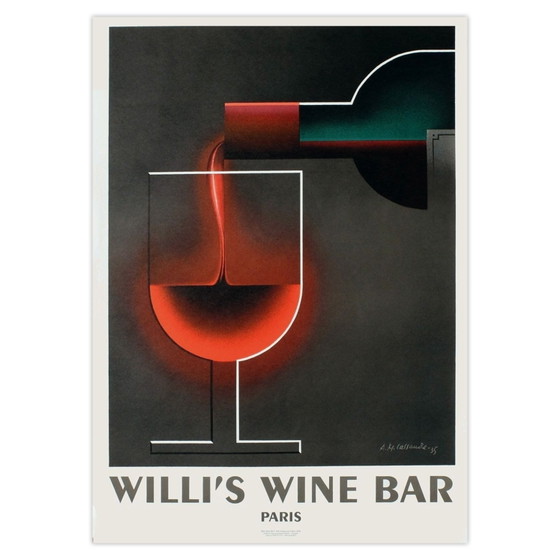 Image 1 of A.M. CASSANDRE, poster del Willi's Wine Bar, 2005