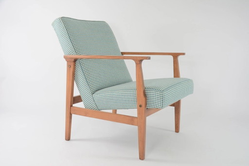 MR fauteuils met smaragdgroen pied-de-poulepatroon