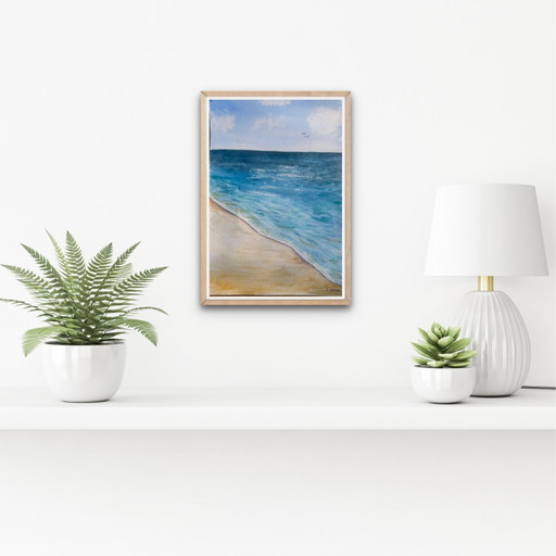 Watercolor seaside birds