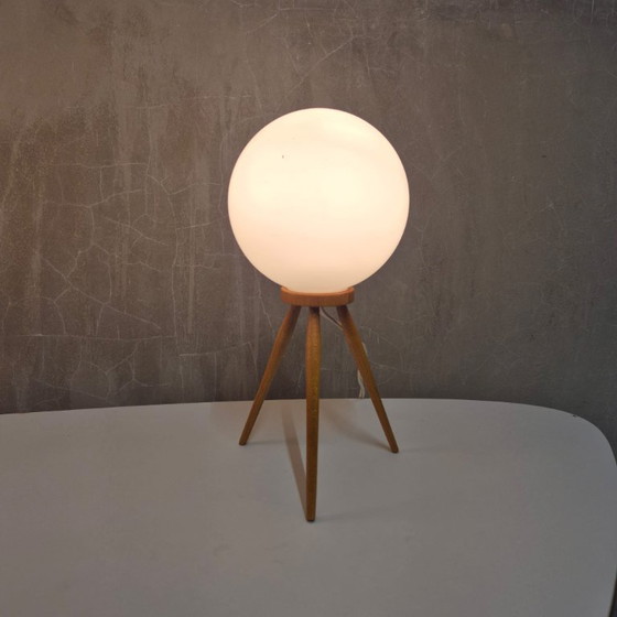Image 1 of Lampe de table trépied du milieu du siècle, ÚĽUV, années 1960, Tchécoslovaquie