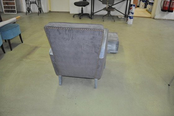 Fauteuil gris, années 1930 – Art Deco (photo 4 of 9)