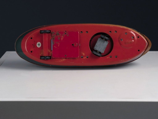 Remorqueur miniature en tôle, années 1960, Japon