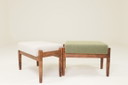 Scandinavische grijze bouclé kruk, set van 2 kinderstoelen