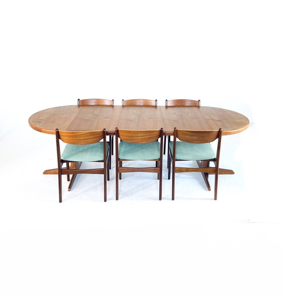 Image 1 of Table à manger danoise extensible Vintage 3x, VV Møbler '60