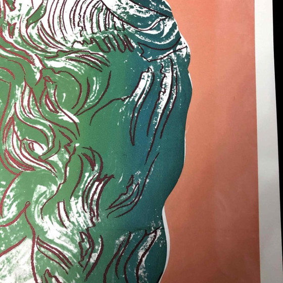Lithografie "Alexander de Grote" uit de jaren 1990, geïnspireerd op Andy Warhol. – Litho's & Zeefdrukken (photo 10 of 11)