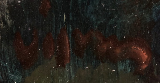 Image 1 of Portrait Woman with Hat Oil Painting signed French Expressionist Sylvain Vigny