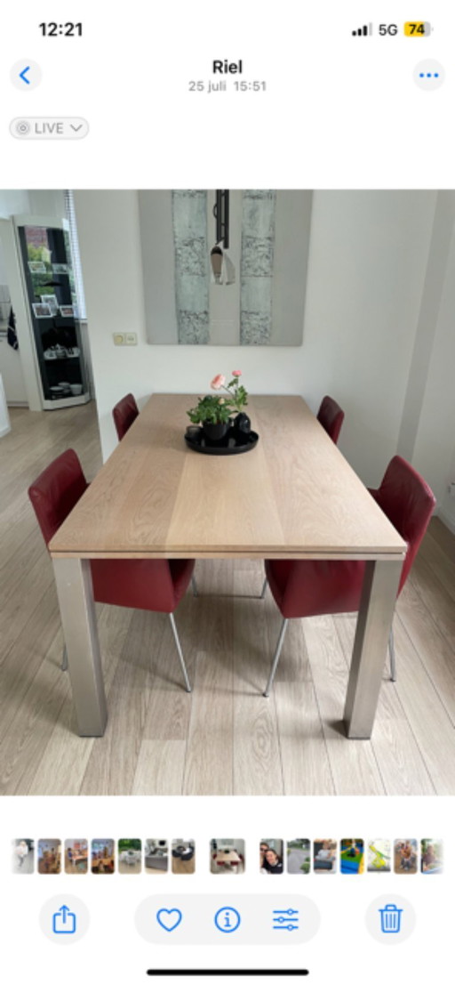 ETICHETTA Gerard vd Berg DESIGN 4 sedie da pranzo