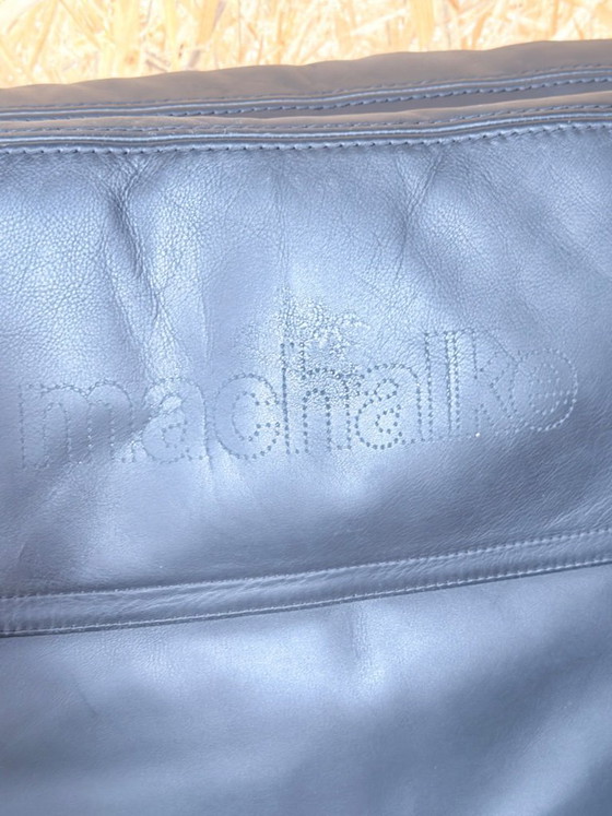 Image 1 of Machalke Design Bank Van Leer Model Pablo zwart