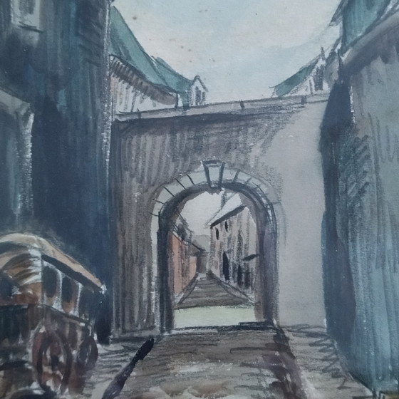 Image 1 of Aquarelle vieux Namur.