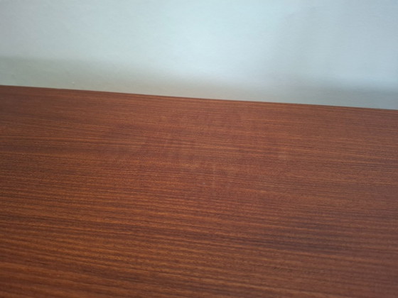 Simpla Lux Mid-Century Lowboard/Kindersekretär/Schminktisch. – Sideboard, Holz, Eisen (photo 8 of 11)