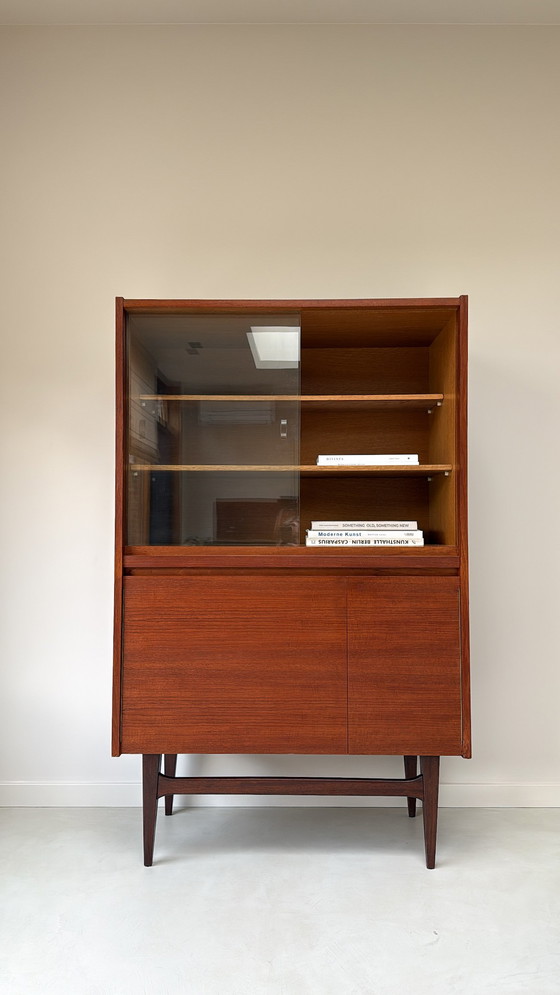 Image 1 of Vintage wooden display cabinet