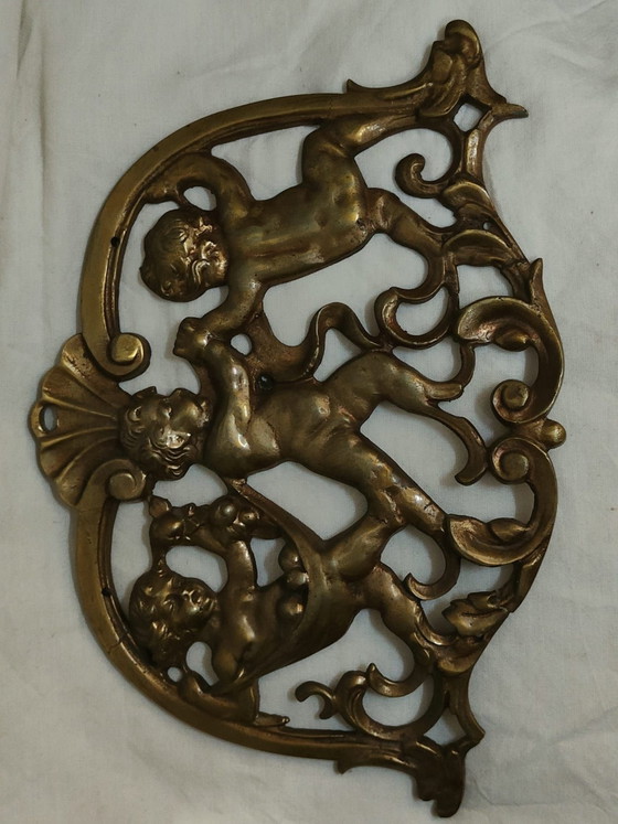4 Figure in bronzo con cherubini – Decorazioni murali (photo 6 of 9)