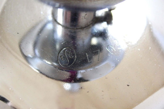 Image 1 of Lámpara de araña Art Déco cromada de ESC Zukov, Checoslovaquia, década de 1930