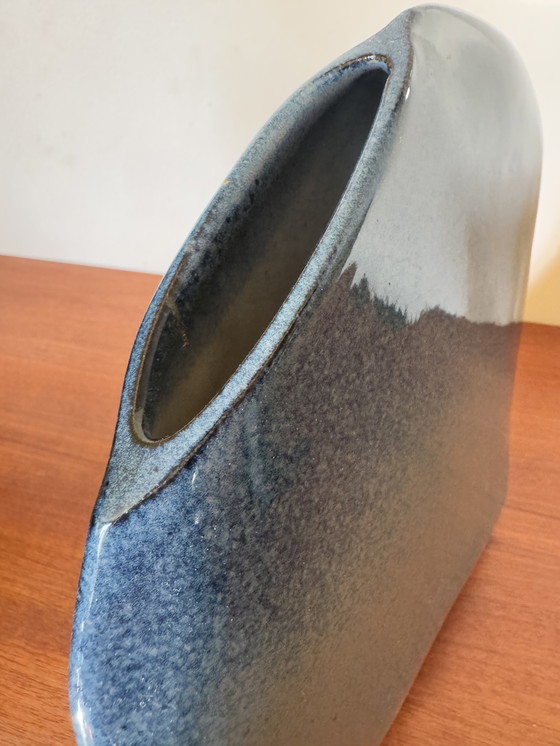 Image 1 of Vintage Blue Ceramic Vase
