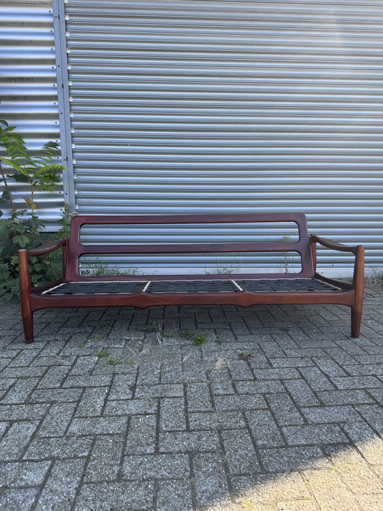 Image 1 of Divano vintage a 3 posti in teak (rivestire i cuscini)