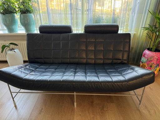 Sofá de dos plazas Leolux Volare azul oscuro